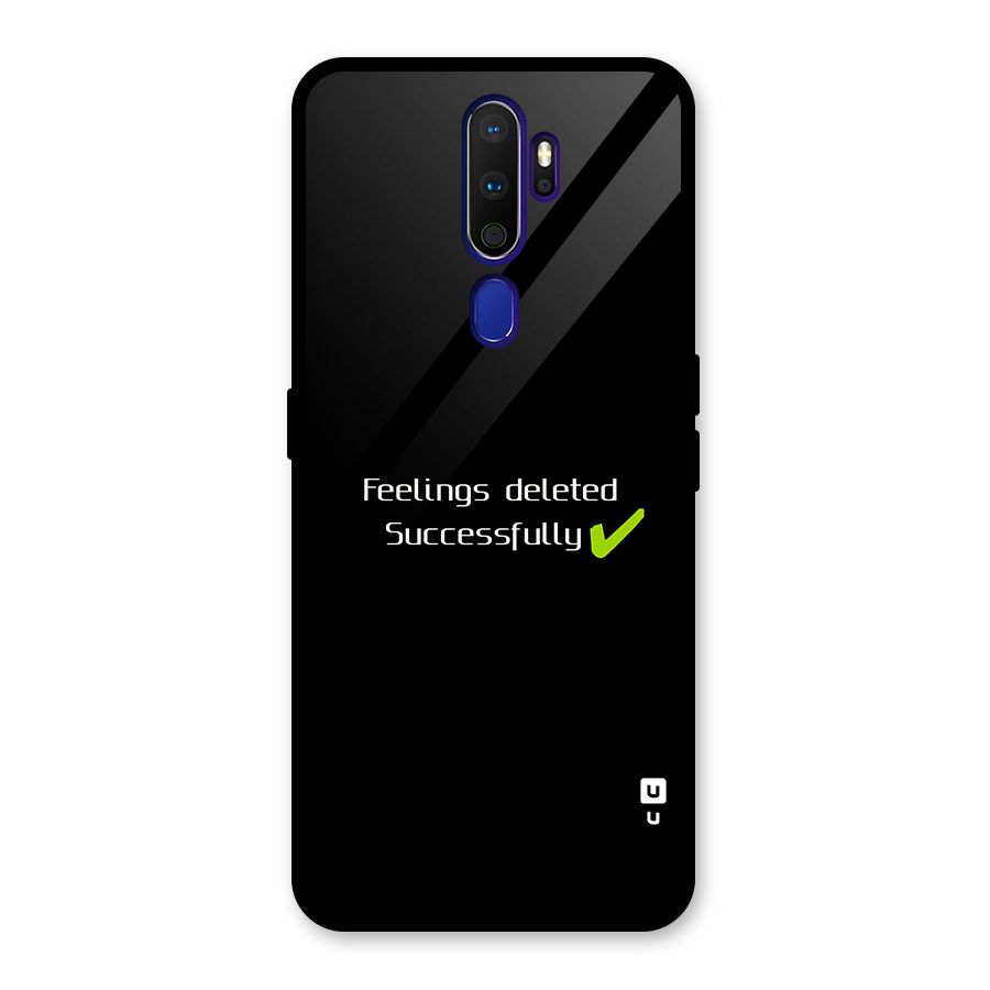 Feelings Deleted Glass Back Case for Oppo A9 (2020)