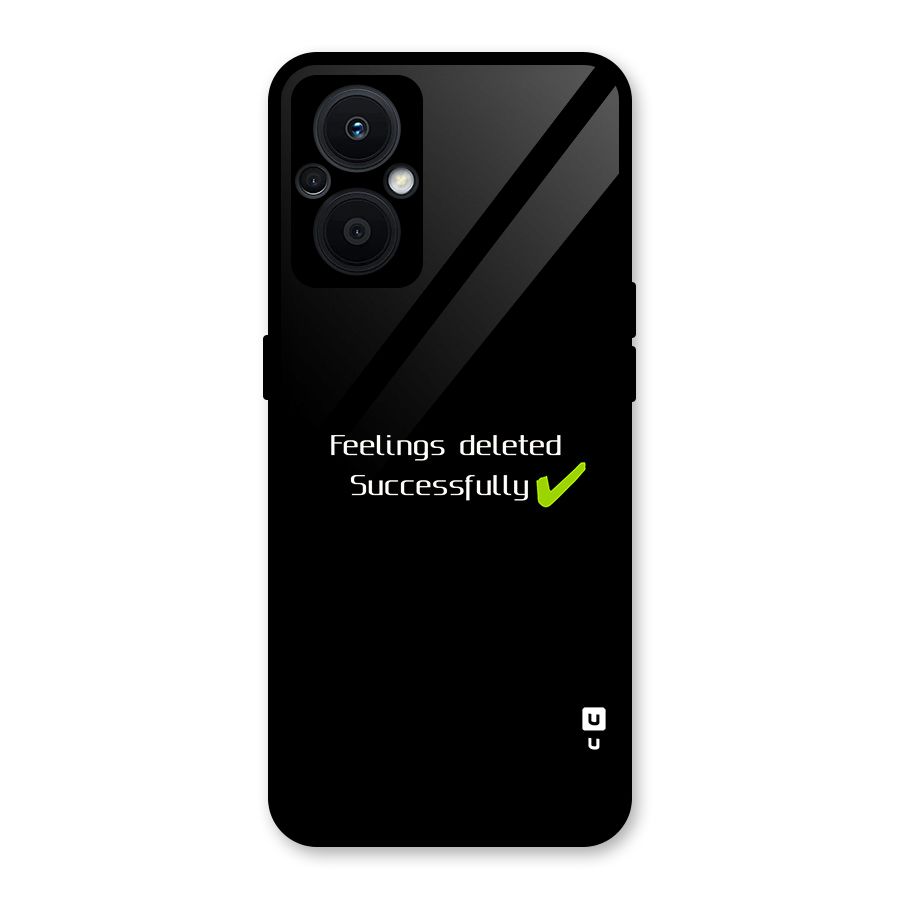 Feelings Deleted Glass Back Case for Oppo F21s Pro 5G