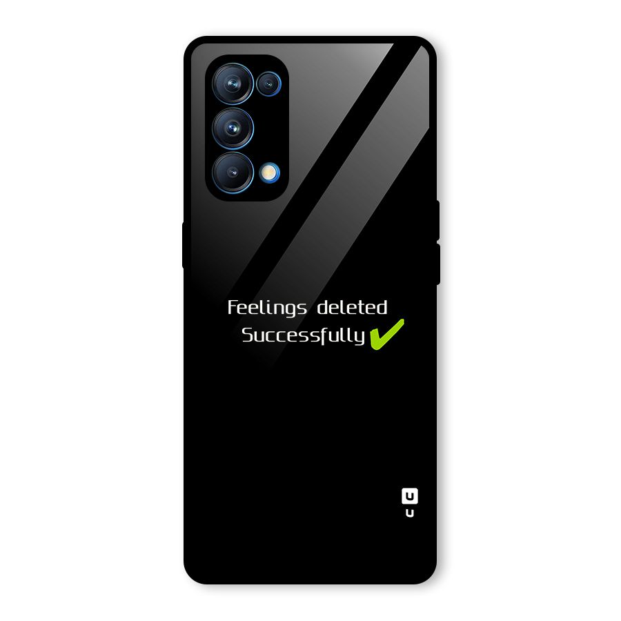 Feelings Deleted Glass Back Case for Oppo Reno5 Pro 5G