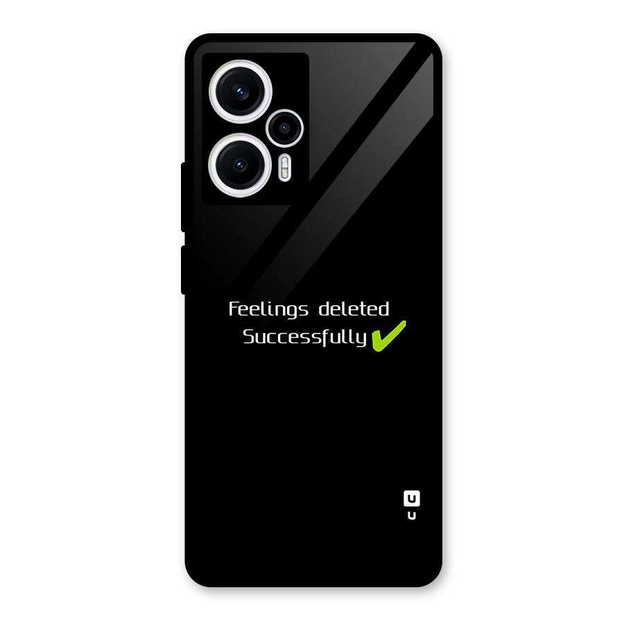 Feelings Deleted Glass Back Case for Poco F5