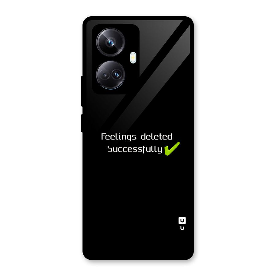 Feelings Deleted Glass Back Case for Realme 10 Pro Plus