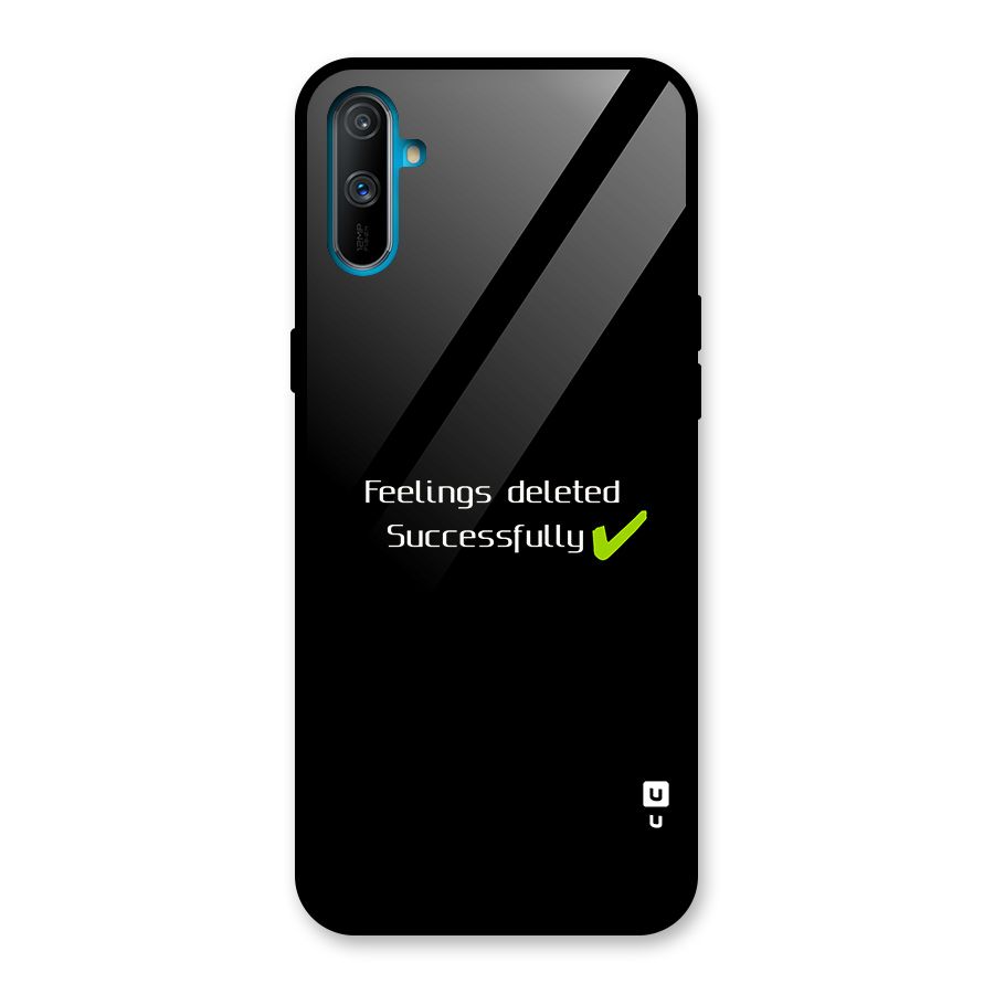 Feelings Deleted Glass Back Case for Realme C3