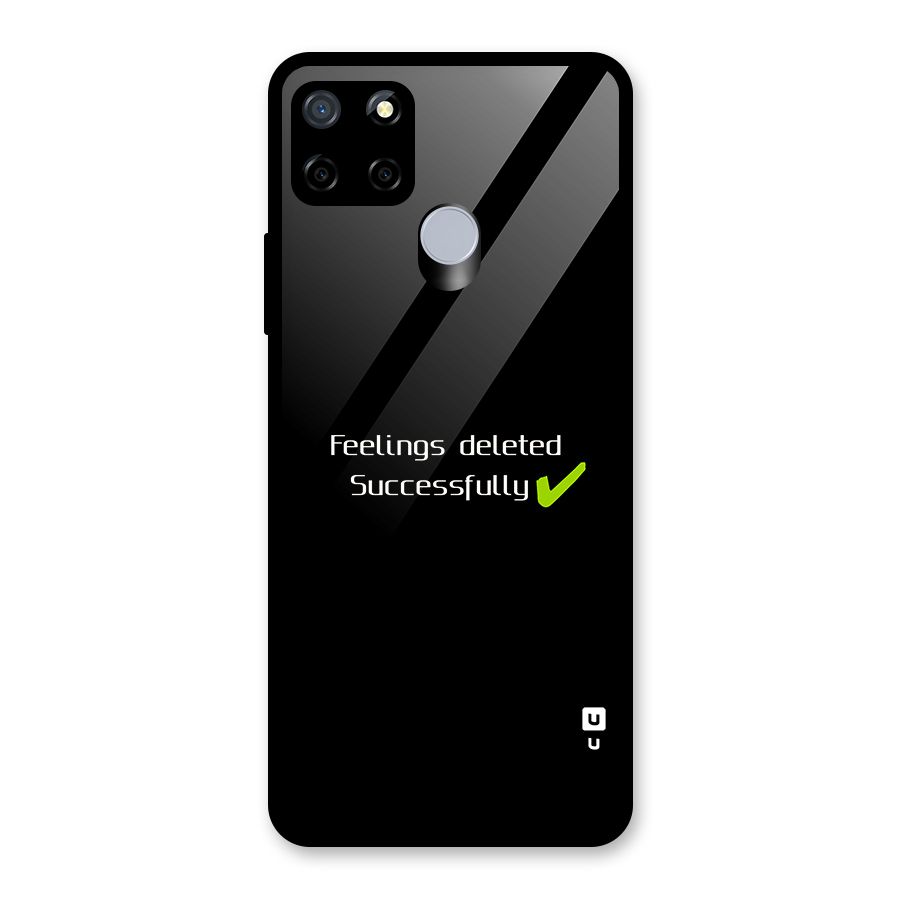 Feelings Deleted Glass Back Case for Realme Narzo 30A
