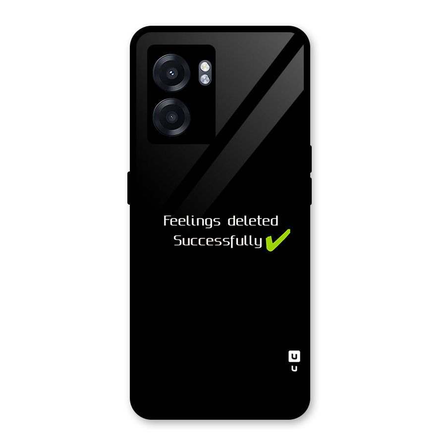 Feelings Deleted Glass Back Case for Realme Narzo 50 5G