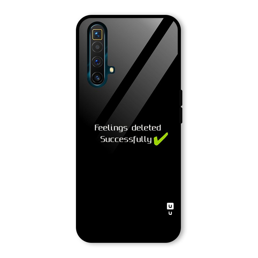 Feelings Deleted Glass Back Case for Realme X3 SuperZoom