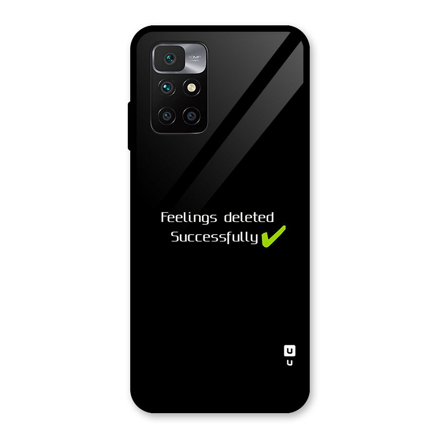 Feelings Deleted Glass Back Case for Redmi 10 Prime