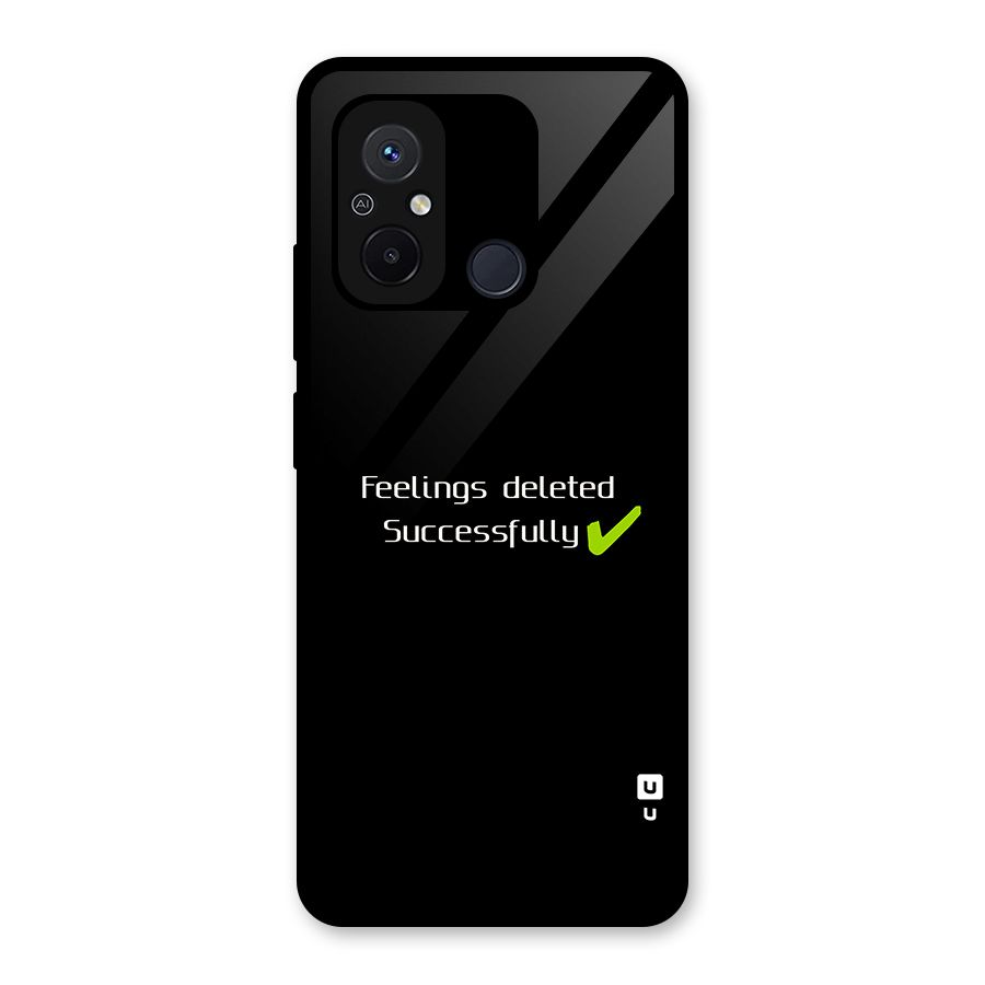 Feelings Deleted Glass Back Case for Redmi 12C