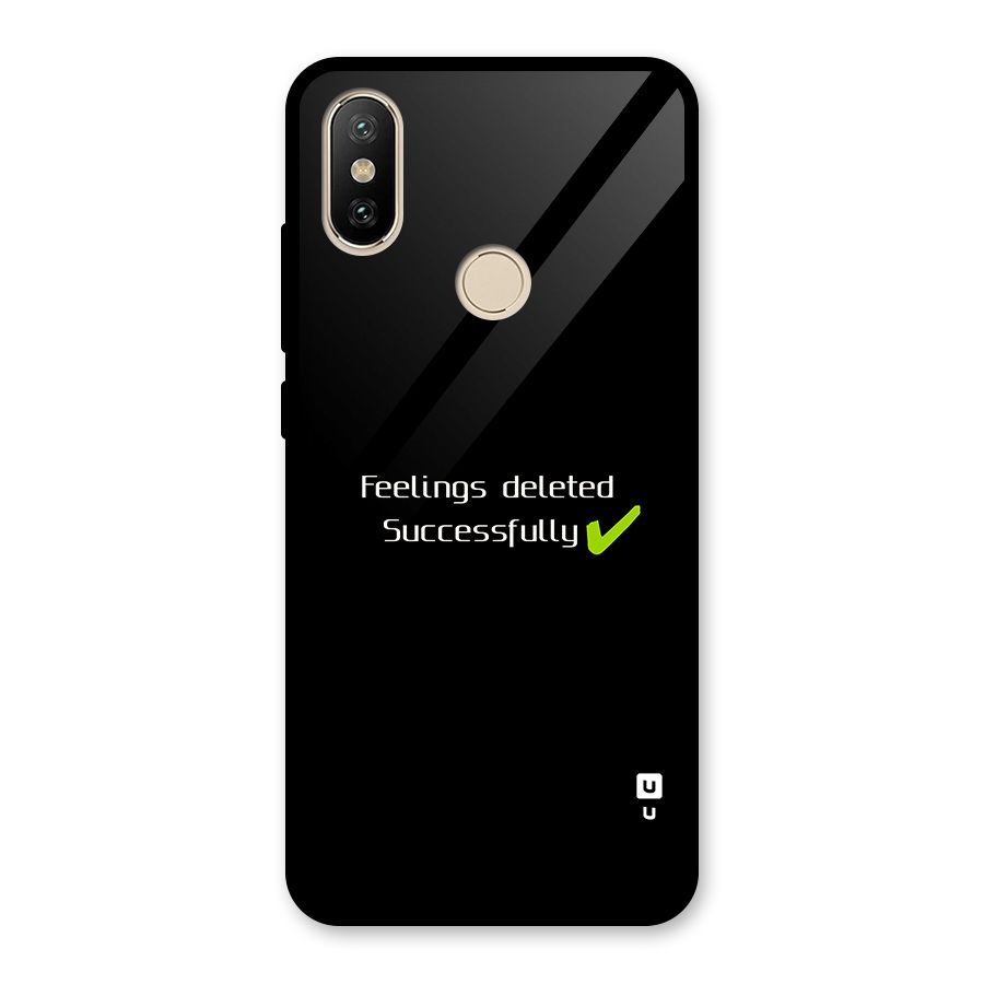 Feelings Deleted Glass Back Case for Redmi A2