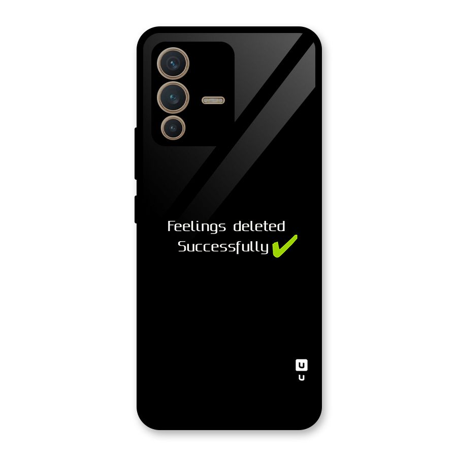 Feelings Deleted Glass Back Case for Vivo V23 5G