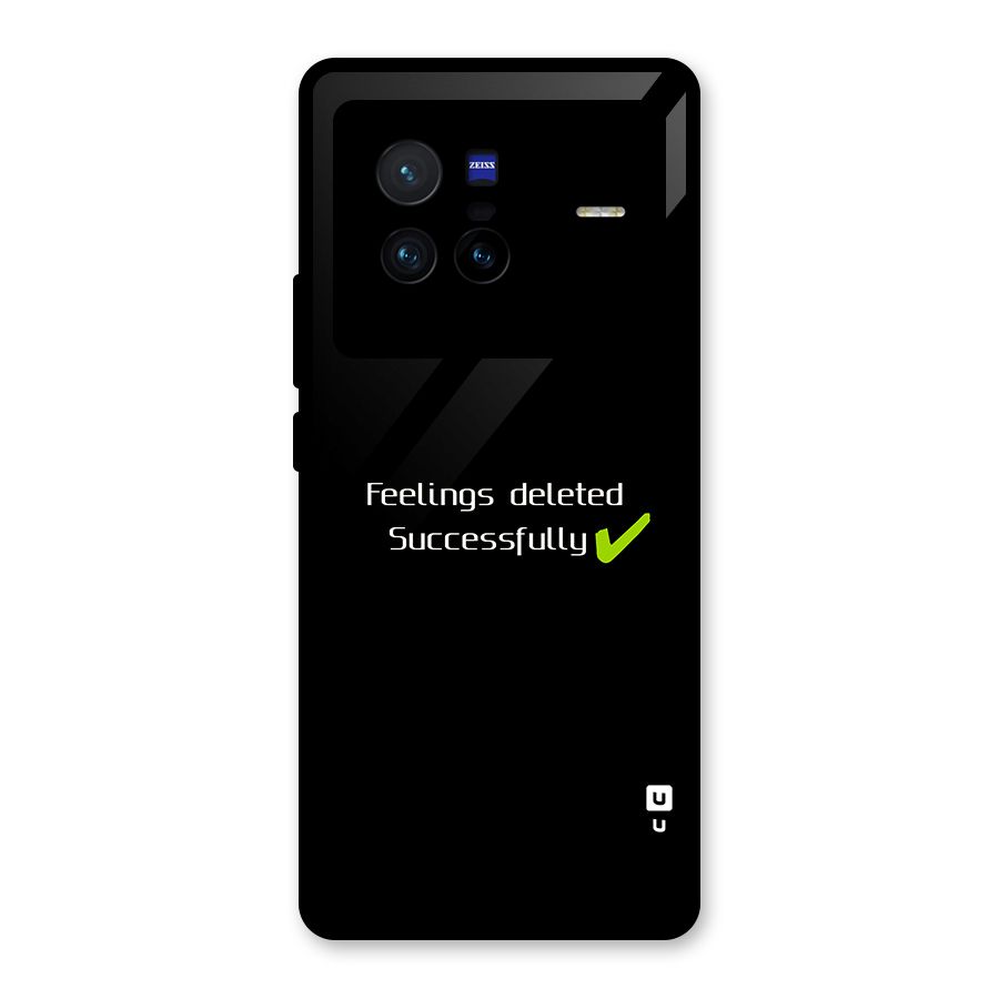 Feelings Deleted Glass Back Case for Vivo X80