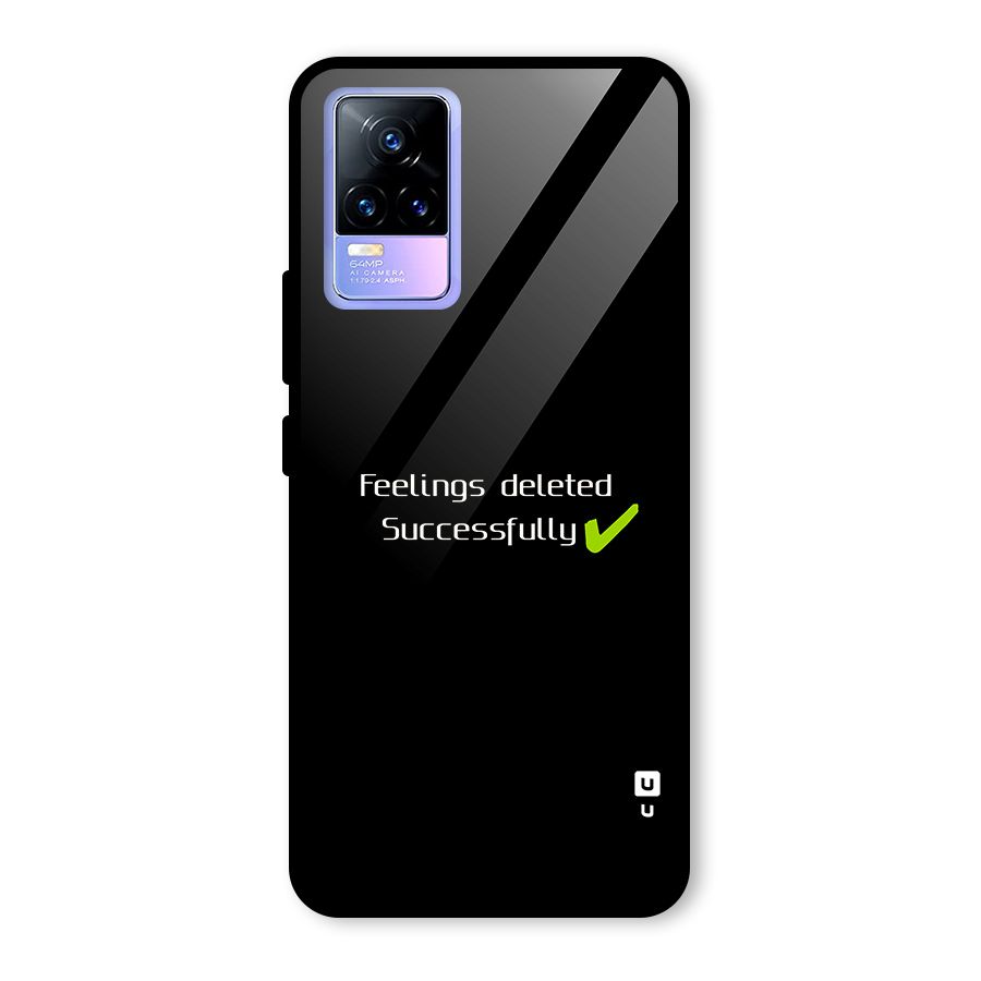 Feelings Deleted Glass Back Case for Vivo Y73