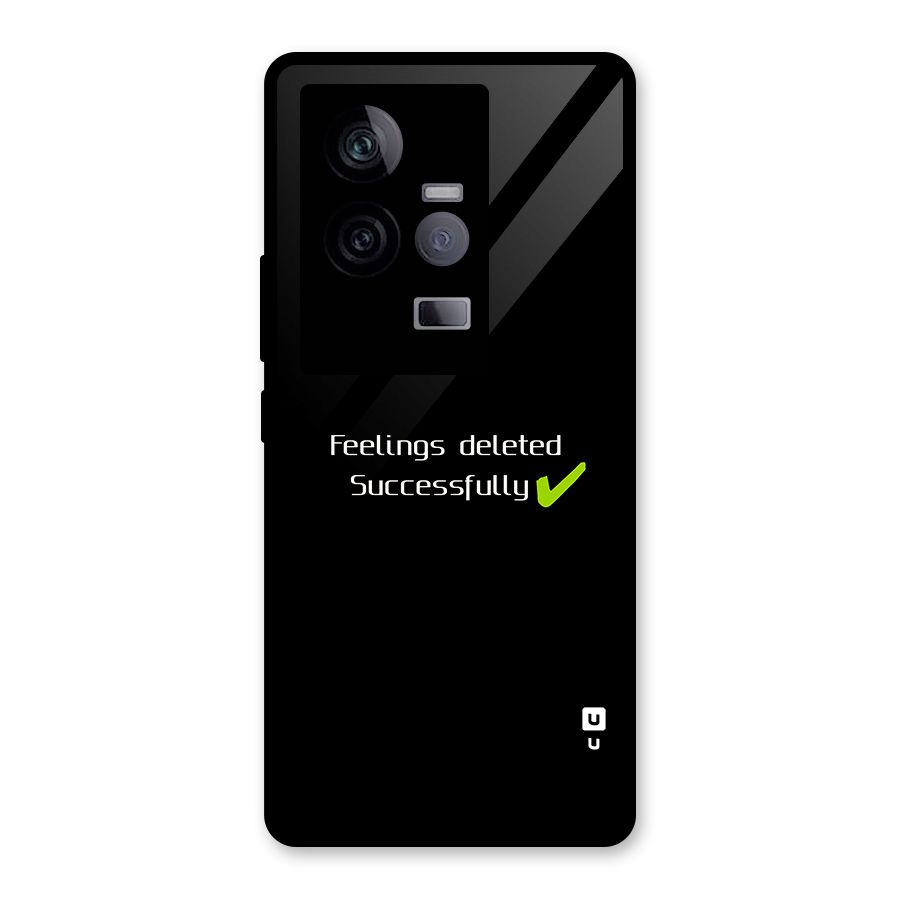 Feelings Deleted Glass Back Case for Vivo iQOO 11 5G