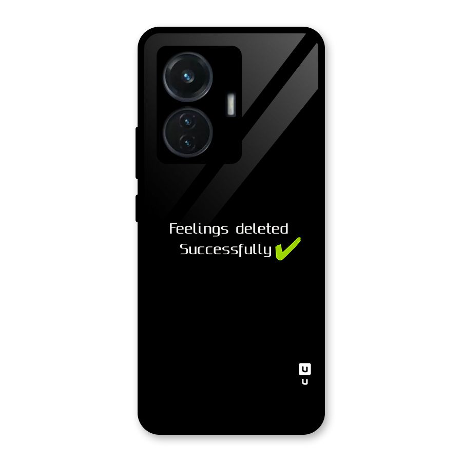Feelings Deleted Glass Back Case for iQOO Z6 44W