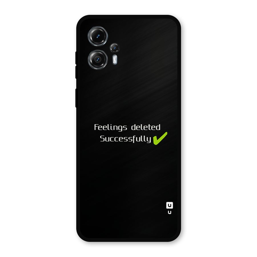 Feelings Deleted Metal Back Case for Moto G13