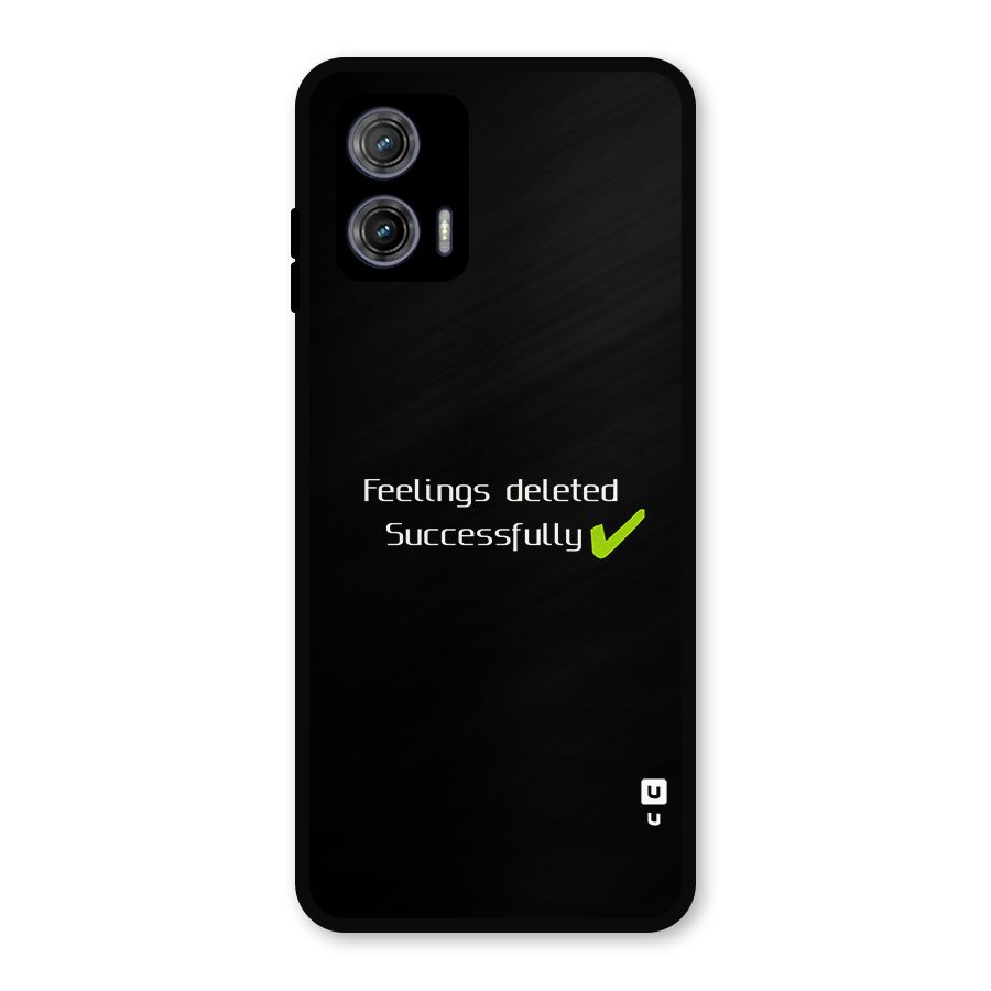 Feelings Deleted Metal Back Case for Moto G73