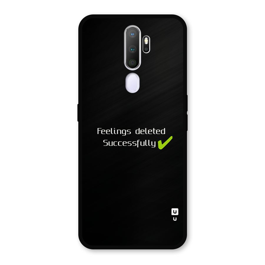 Feelings Deleted Metal Back Case for Oppo A9 (2020)