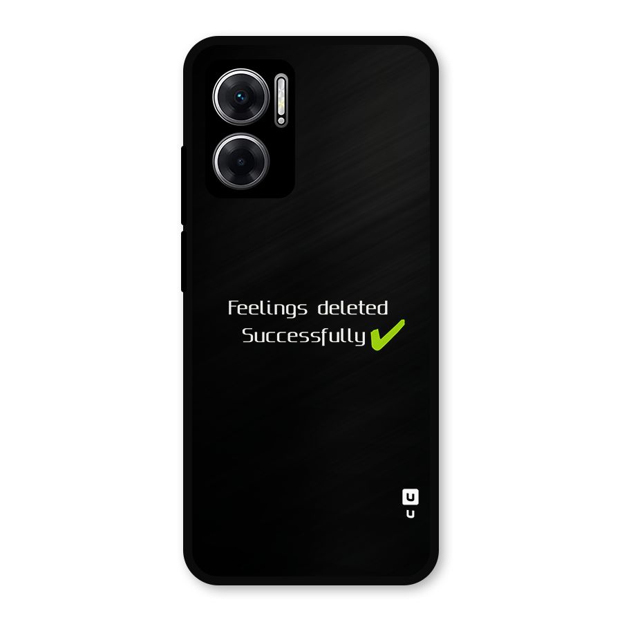 Feelings Deleted Metal Back Case for Redmi 11 Prime 5G