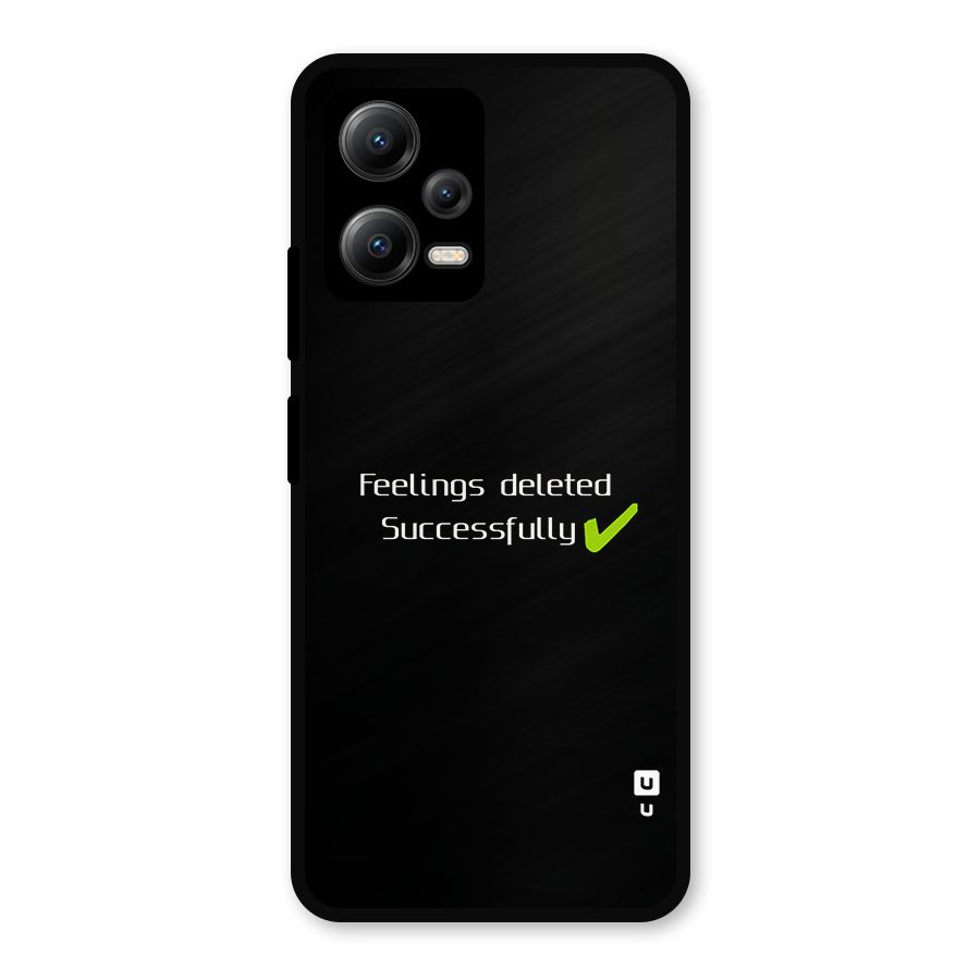 Feelings Deleted Metal Back Case for Redmi Note 12 5G