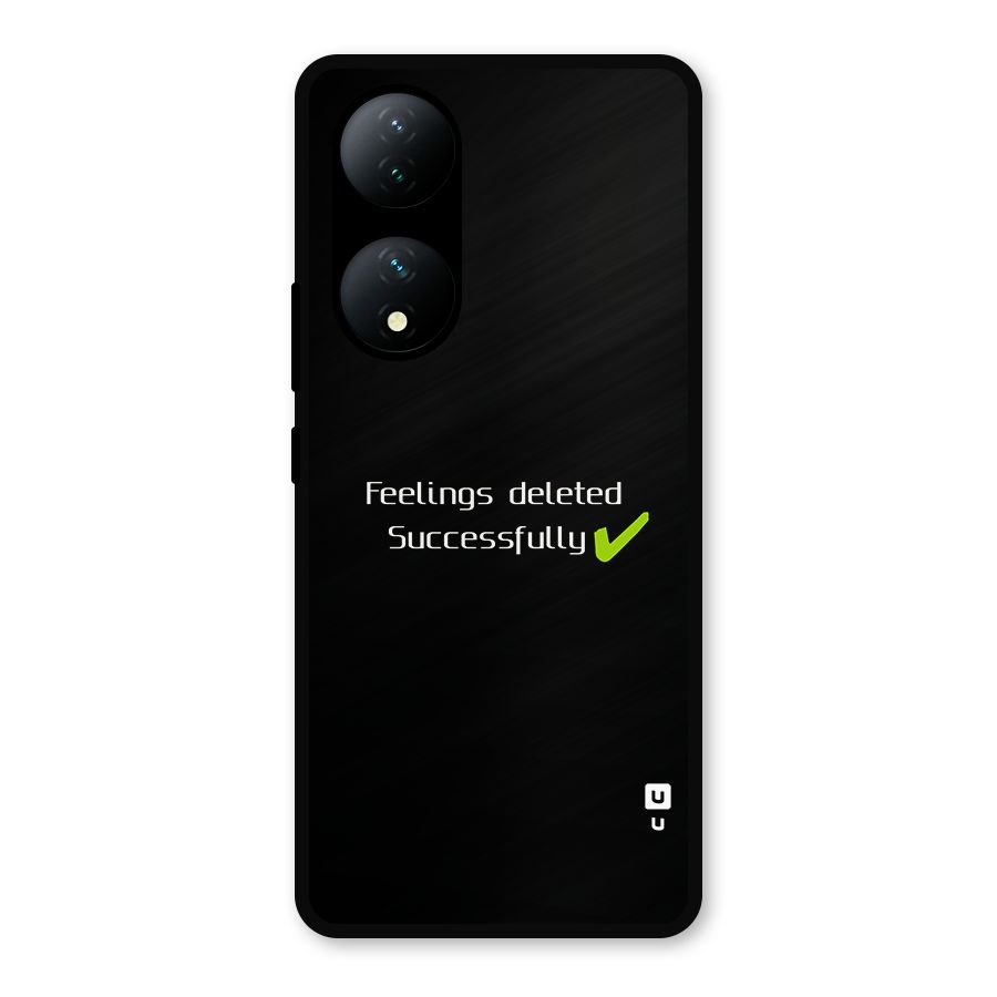 Feelings Deleted Metal Back Case for Vivo T2