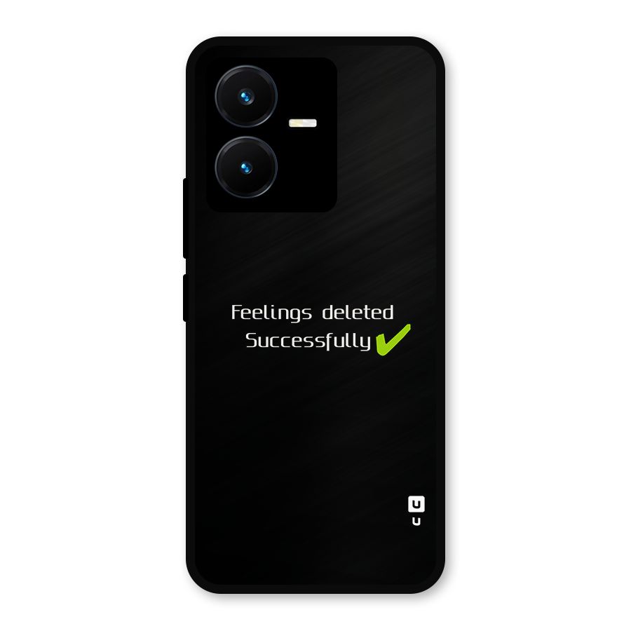 Feelings Deleted Metal Back Case for Vivo Y22
