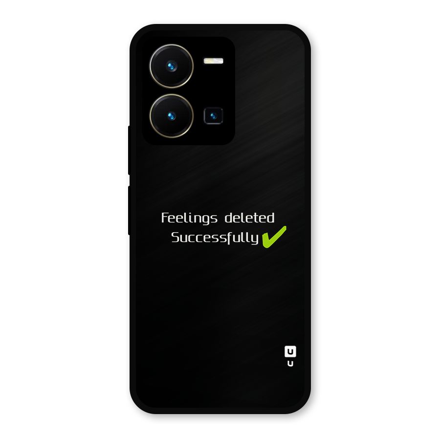 Feelings Deleted Metal Back Case for Vivo Y35