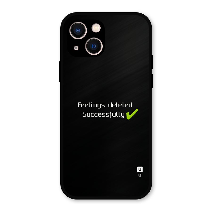 Feelings Deleted Metal Back Case for iPhone 13