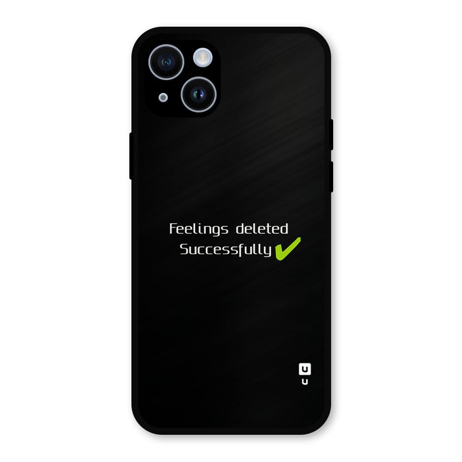 Feelings Deleted Metal Back Case for iPhone 14