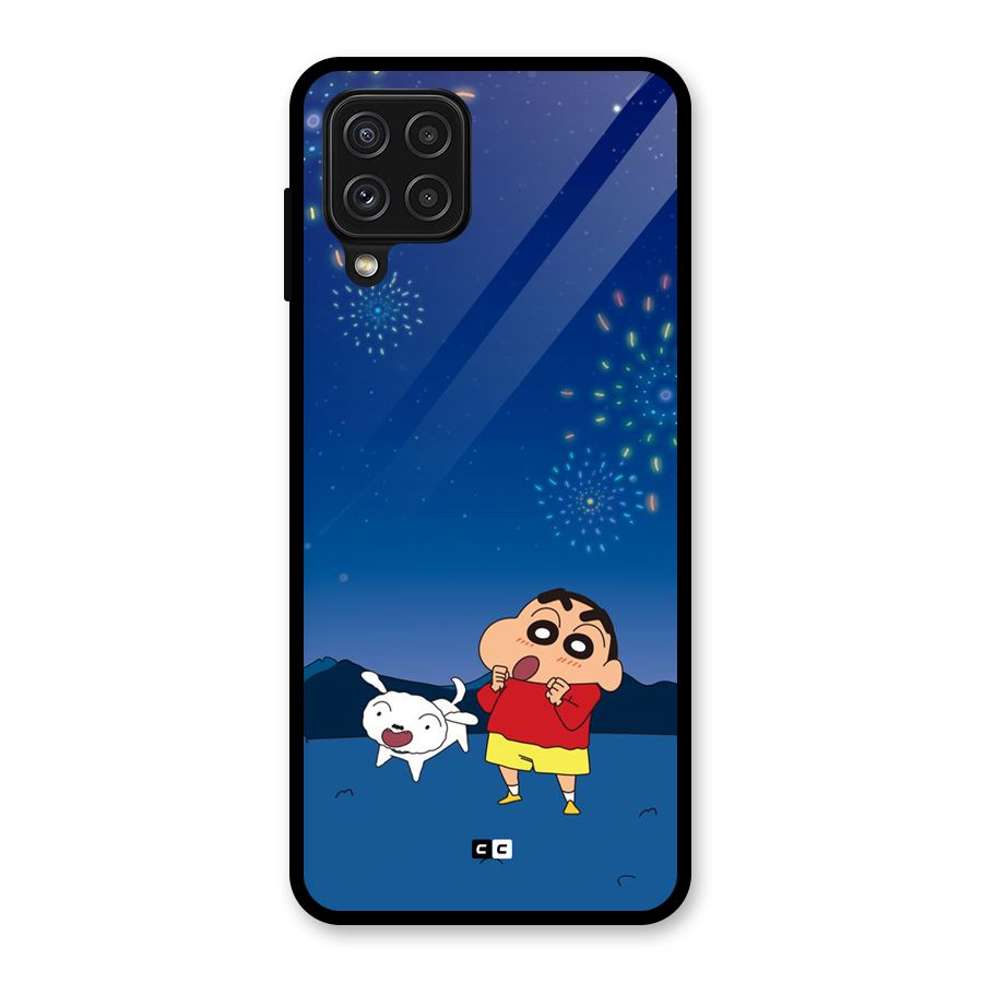 Festival Time Glass Back Case for Galaxy A22 4G