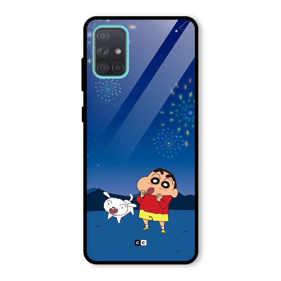 Festival Time Glass Back Case for Galaxy A71