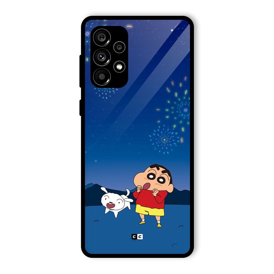 Festival Time Glass Back Case for Galaxy A73 5G