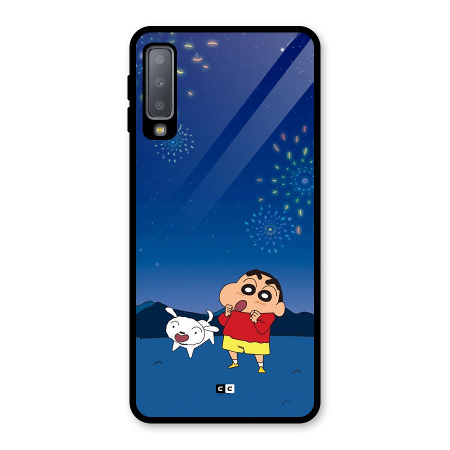 Festival Time Glass Back Case for Galaxy A7 (2018)