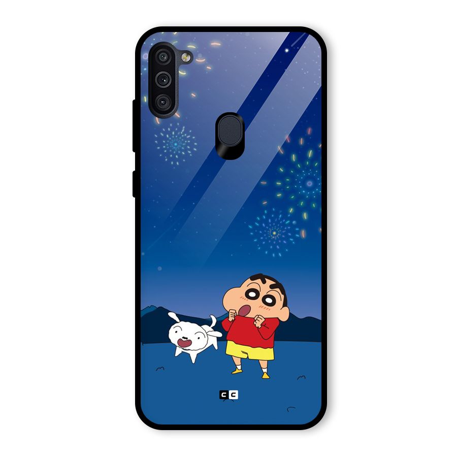 Festival Time Glass Back Case for Galaxy M11