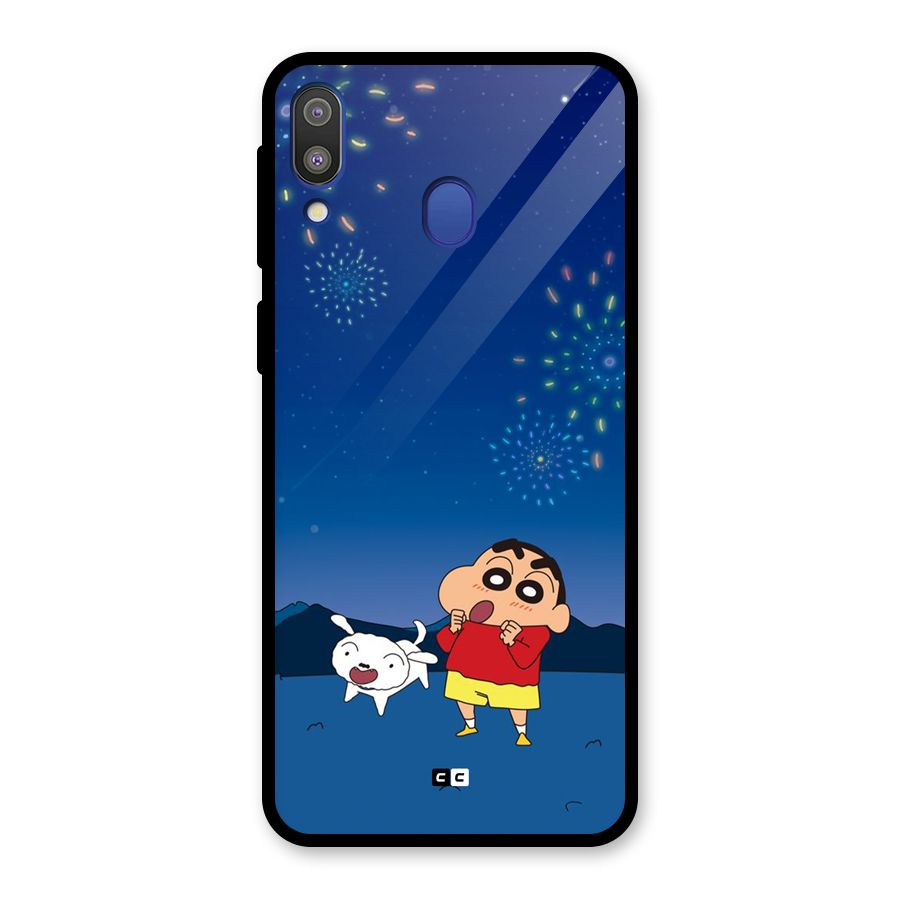 Festival Time Glass Back Case for Galaxy M20