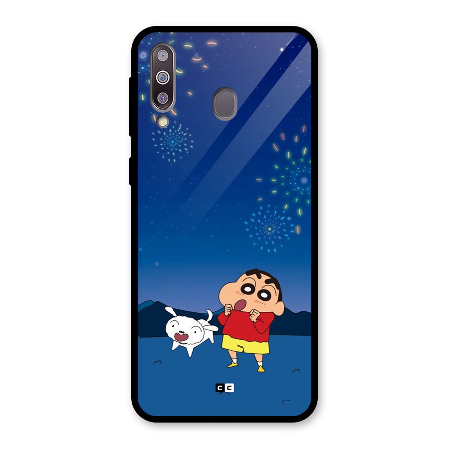 Festival Time Glass Back Case for Galaxy M30