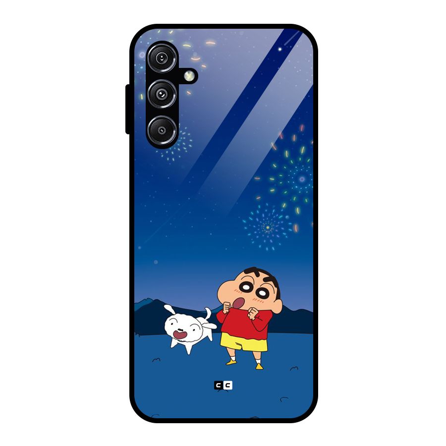 Festival Time Glass Back Case for Galaxy M34 5G