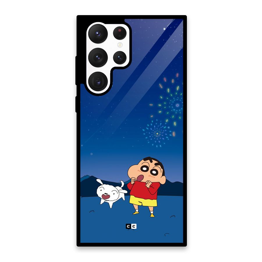 Festival Time Glass Back Case for Galaxy S22 Ultra 5G