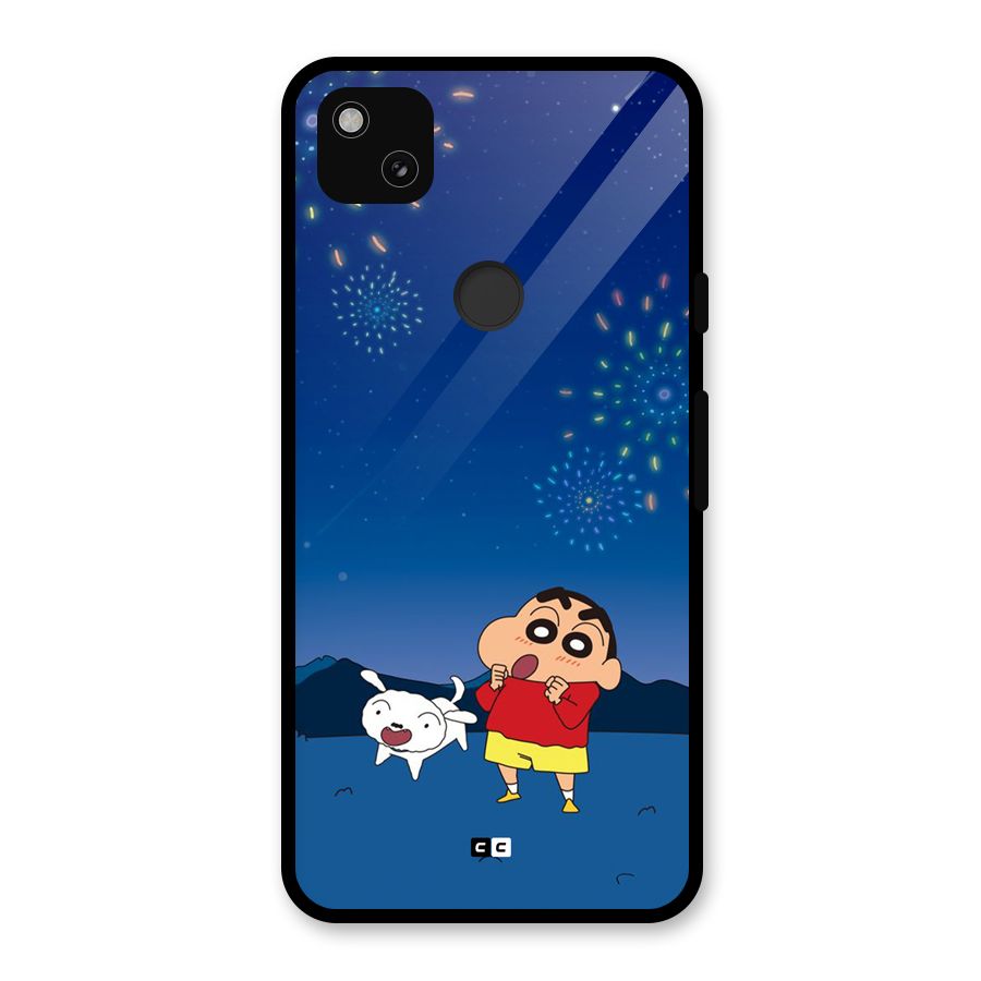 Festival Time Glass Back Case for Google Pixel 4a