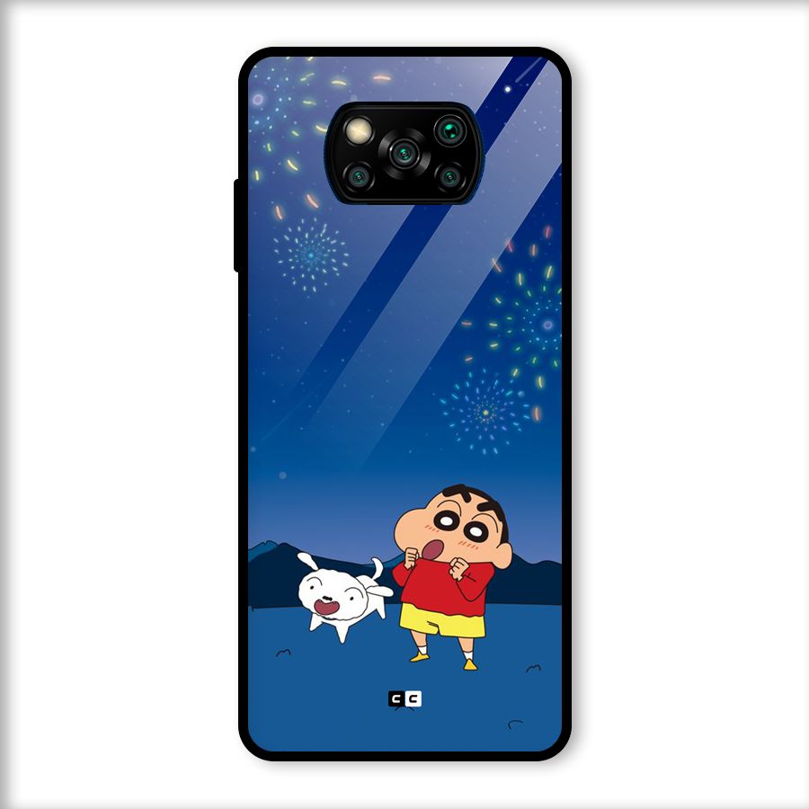 Festival Time Glass Back Case for Poco X3