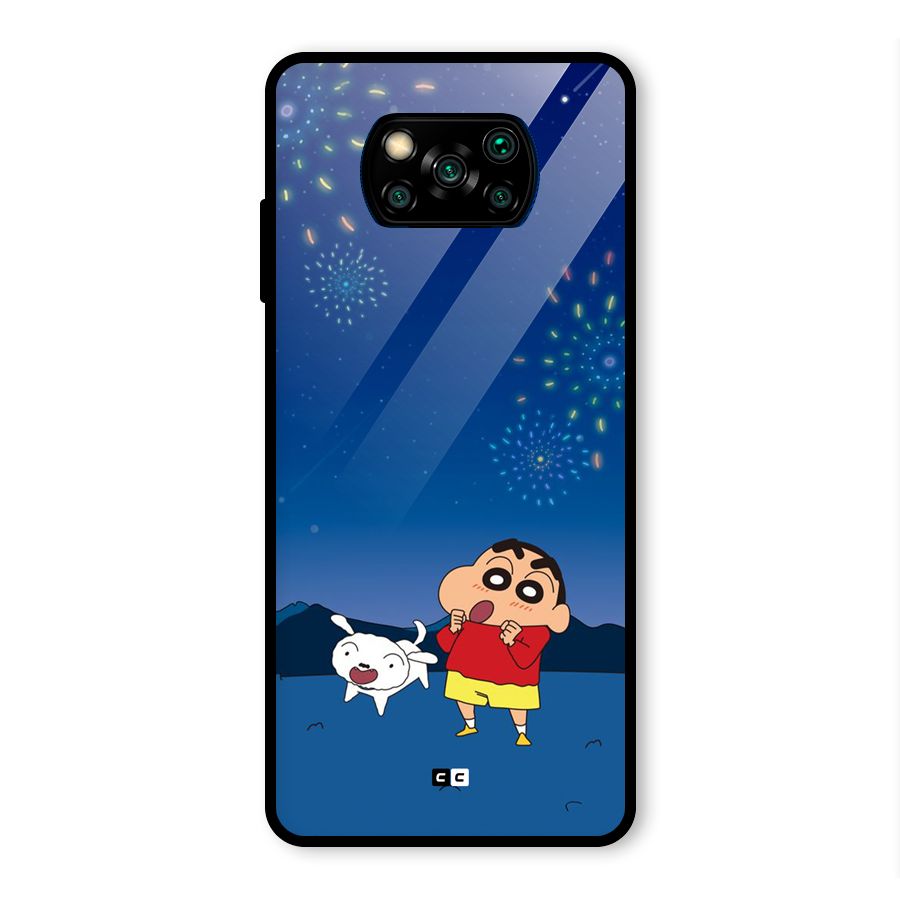 Festival Time Glass Back Case for Poco X3 Pro