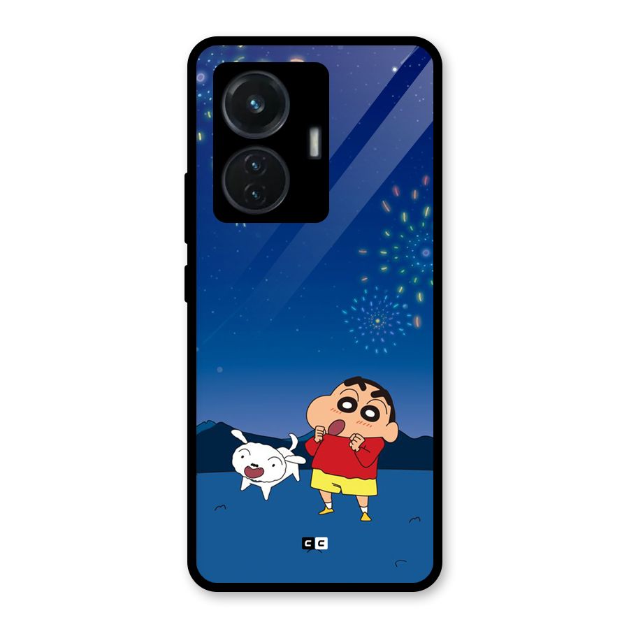 Festival Time Glass Back Case for Vivo T1 44W