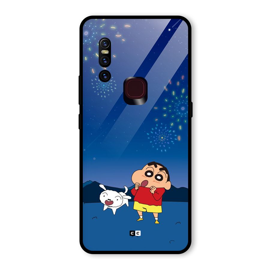 Festival Time Glass Back Case for Vivo V15