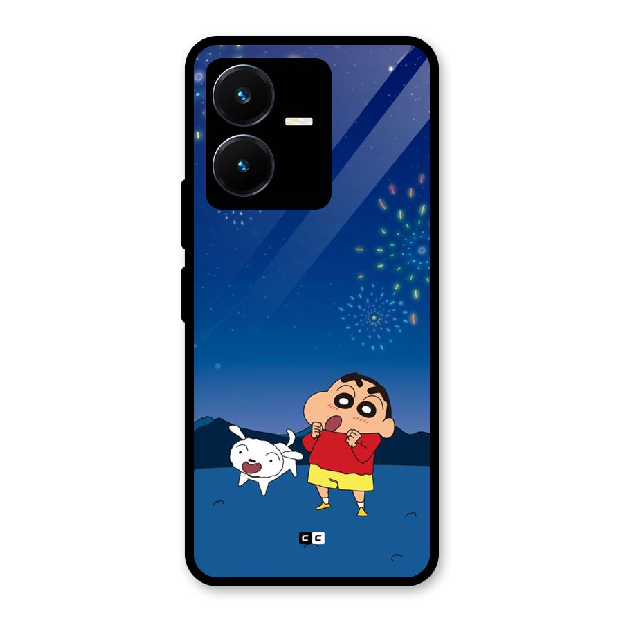Festival Time Glass Back Case for Vivo Y22s
