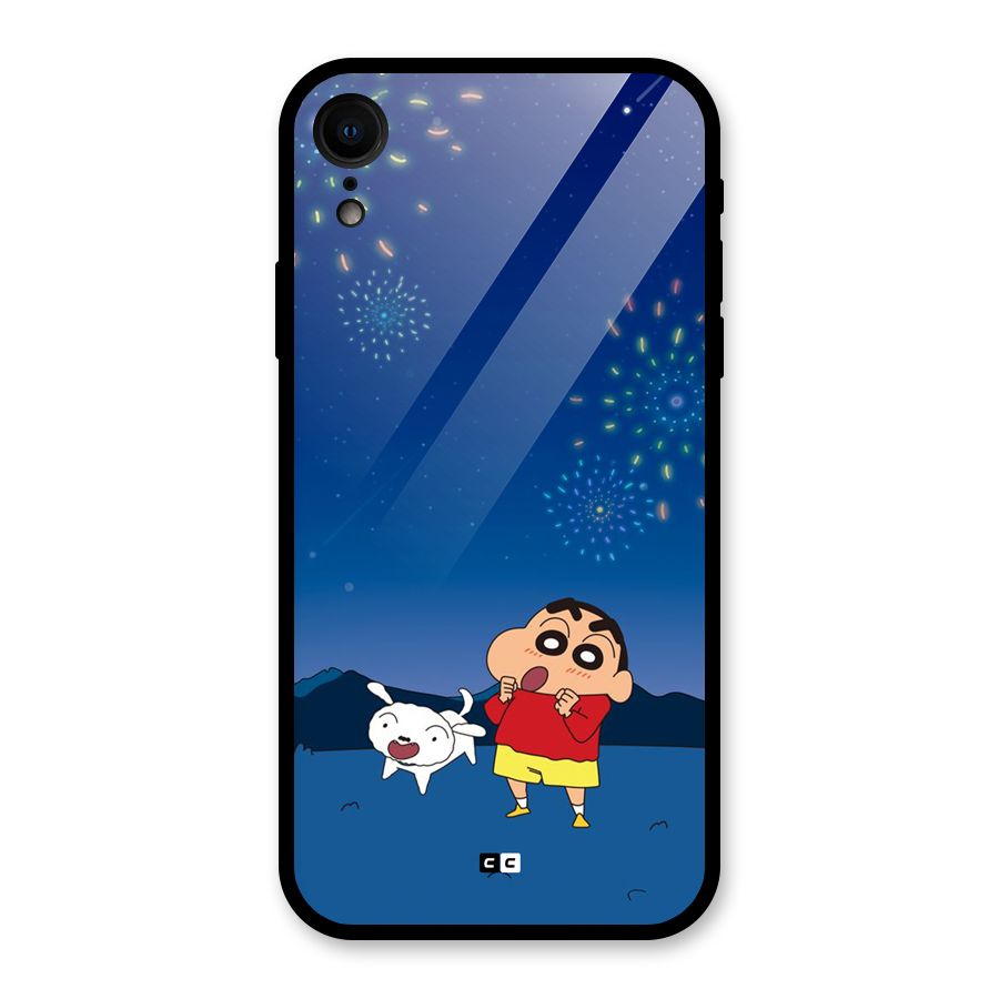 Festival Time Glass Back Case for iPhone XR