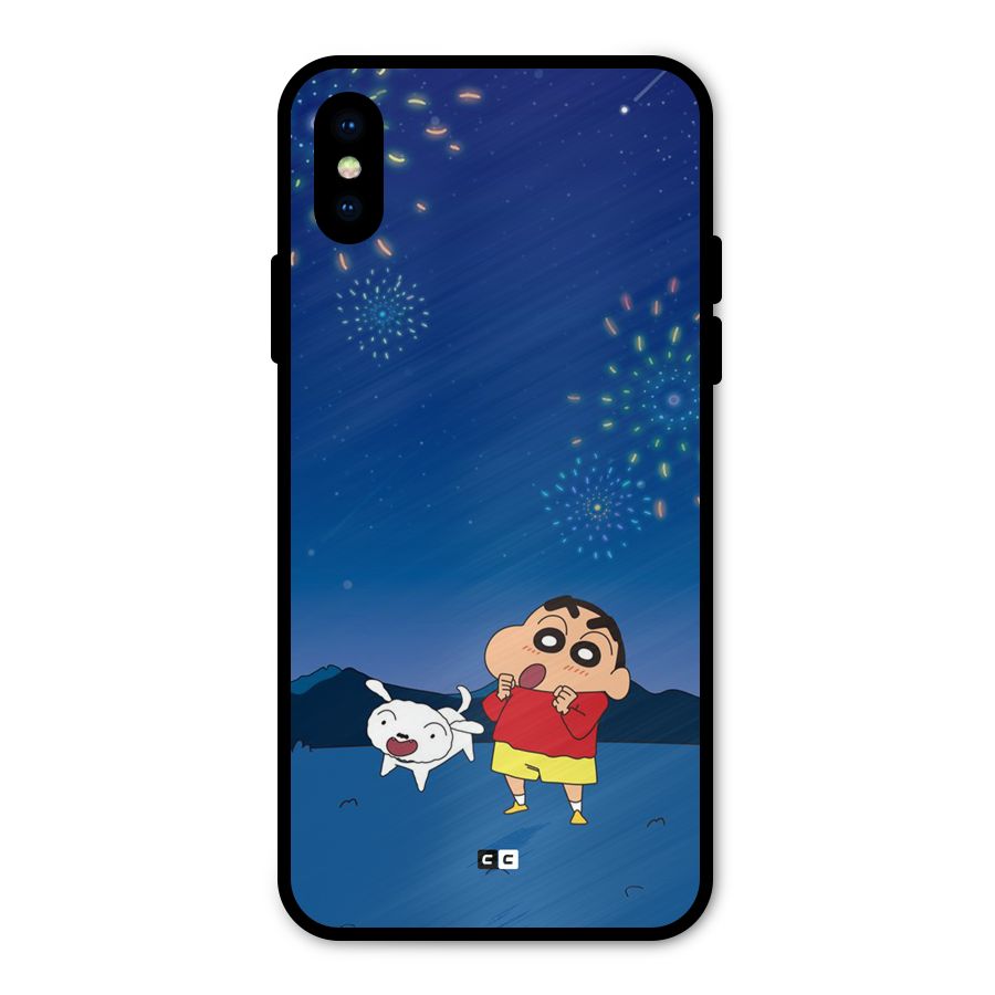 Festival Time Metal Back Case for iPhone XS