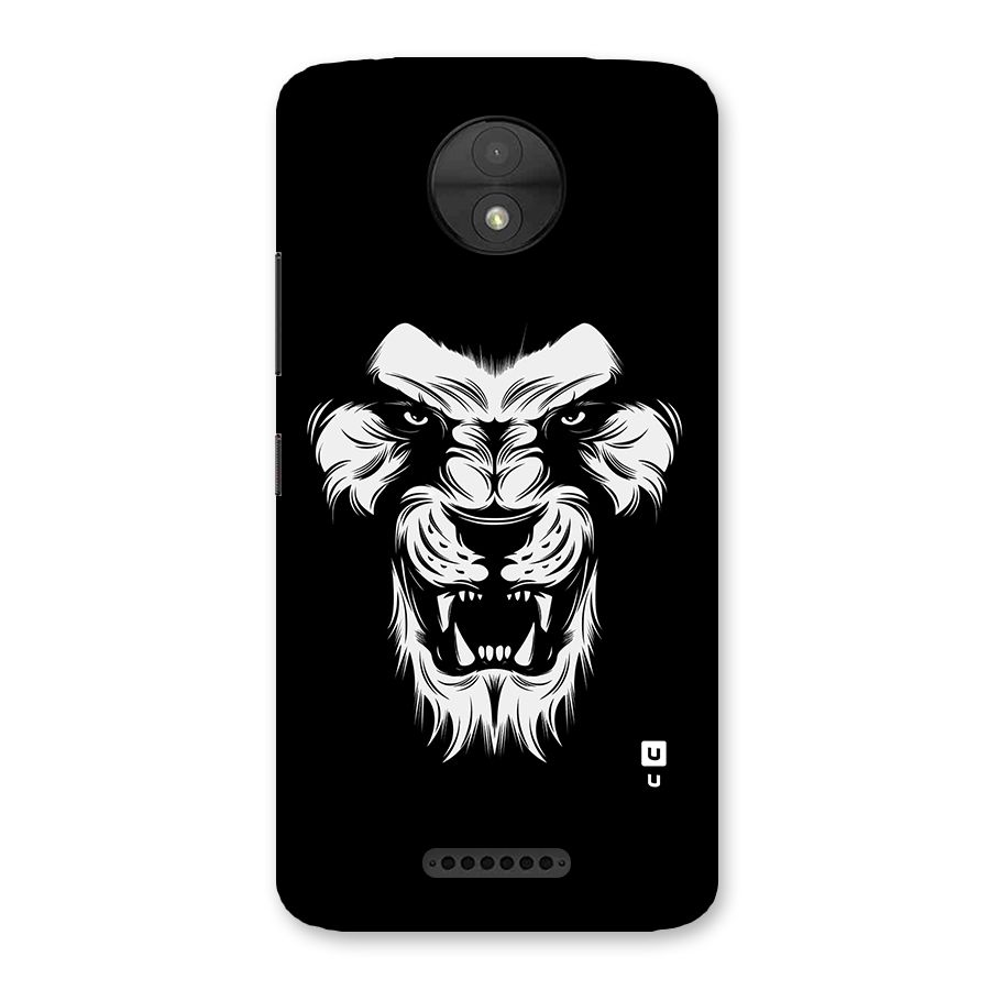 Fierce Lion Digital Art Back Case for Moto C