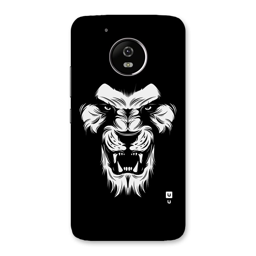 Fierce Lion Digital Art Back Case for Moto G5