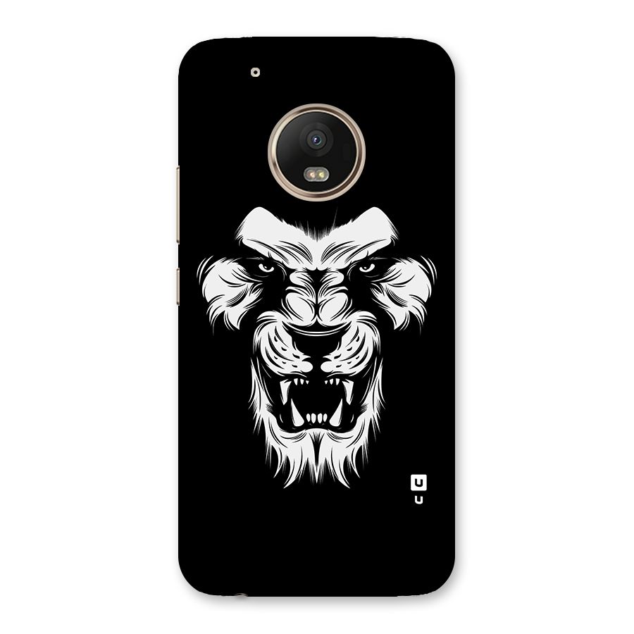Fierce Lion Digital Art Back Case for Moto G5 Plus