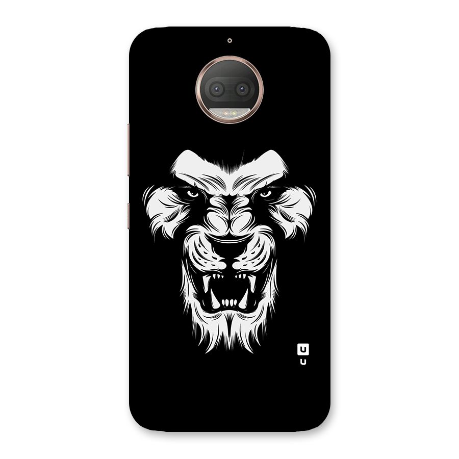 Fierce Lion Digital Art Back Case for Moto G5s Plus