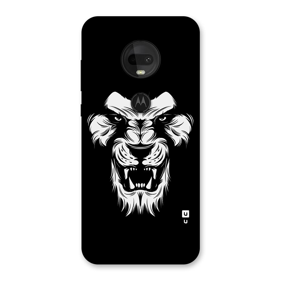 Fierce Lion Digital Art Back Case for Moto G7