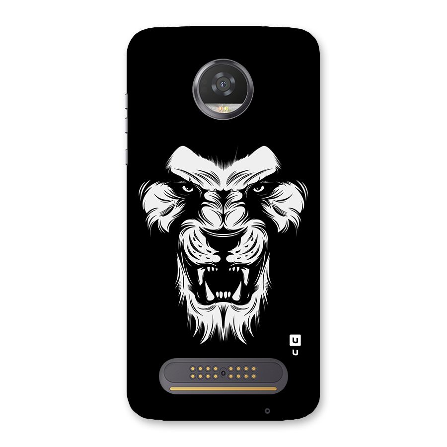 Fierce Lion Digital Art Back Case for Moto Z2 Play